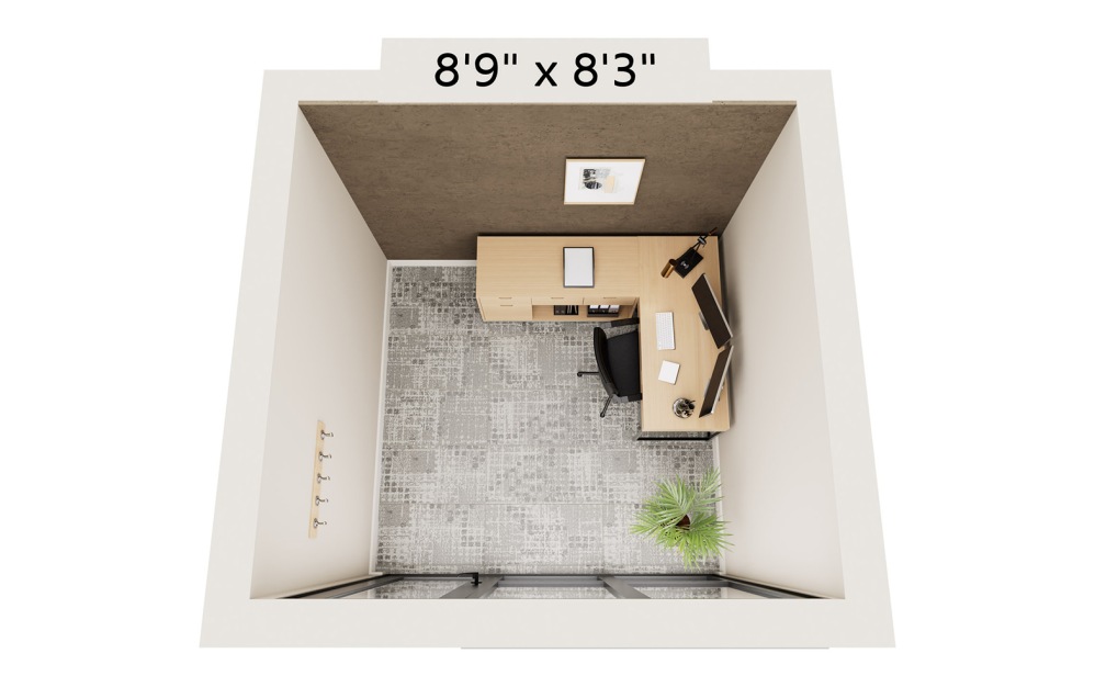 office with desk and chairs